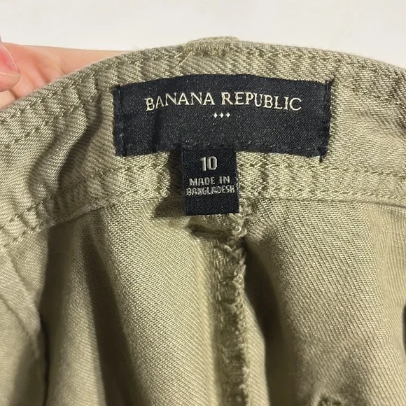 Banana Republic Utility High Rise Cargo Pants Surplus Green Size 10 - Picture 13 of 14
